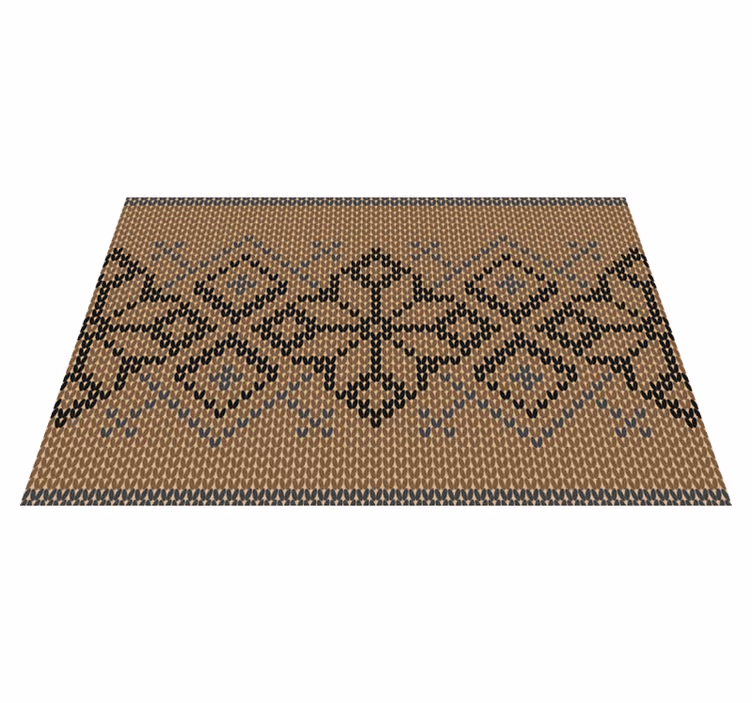 Individual mesa patrón geométrico con contraste - TenVinilo