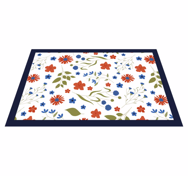 Individual mesa infantil encanto de patrón floral - TenVinilo