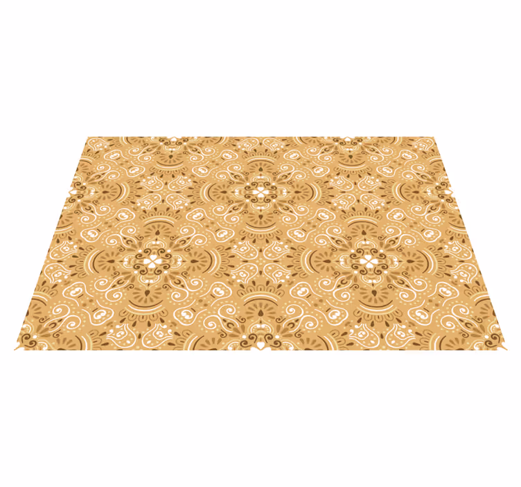Individual mesa patrón componente floral elegante - TenVinilo