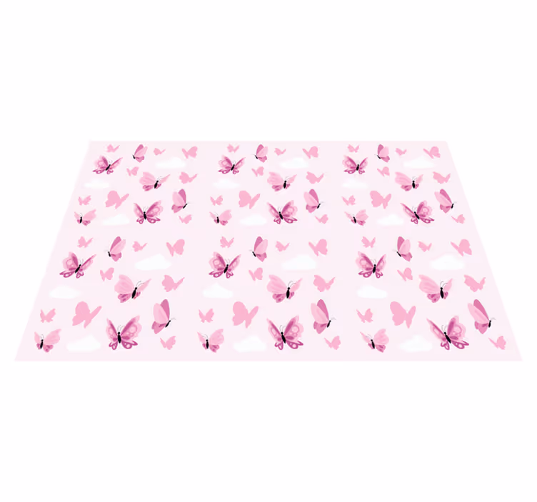 Individual mesa infantil patrón de mariposas - TenVinilo