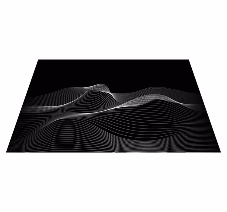 Individual mesa patrón líneas onduladas - TenVinilo