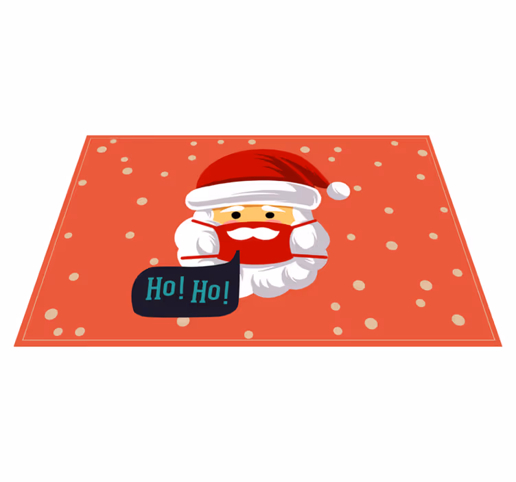 Individual mesa navideño alegría de santa claus - TenVinilo