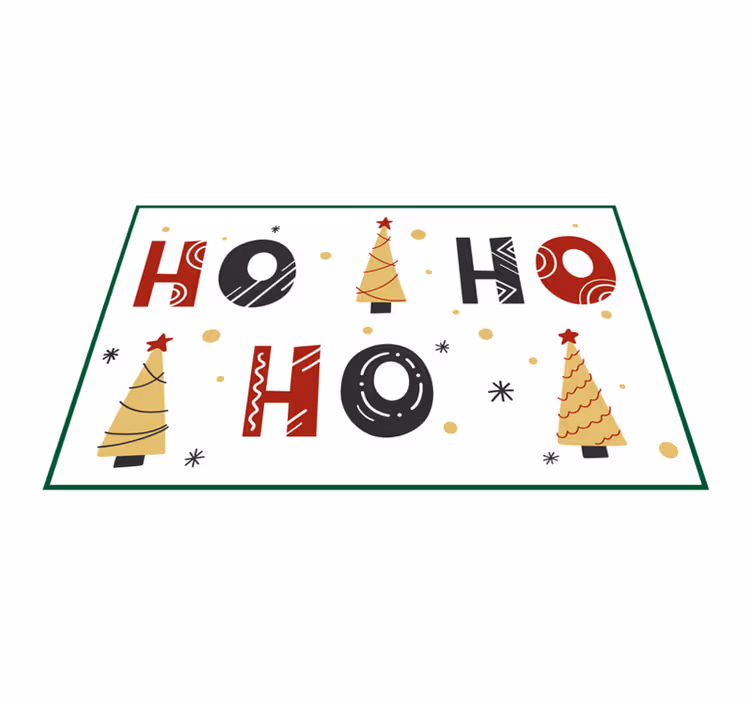 Individual mesa navideño patrón de Árboles de navidad - TenVinilo