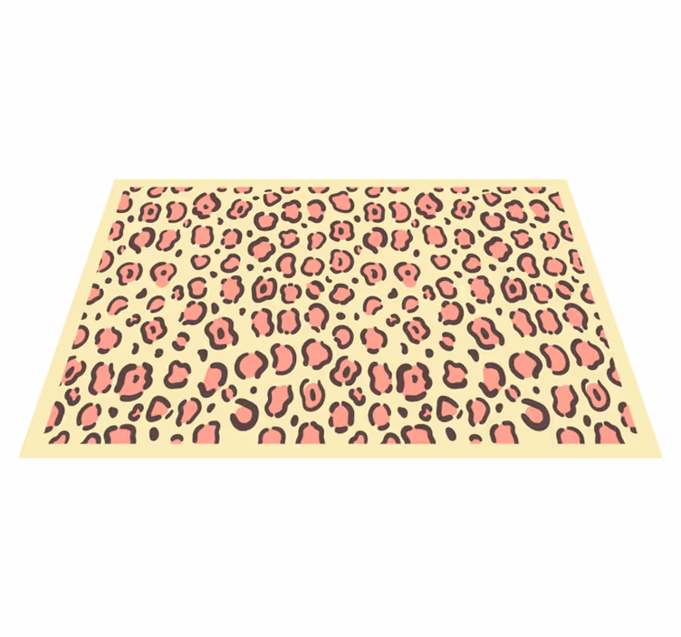 Mantel individual infantil Patrón de piel de leopardo amarillo y  - TenVinilo