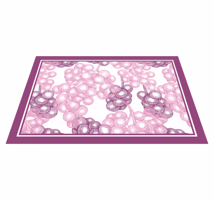 Individual mesa patrón textura floral - TenVinilo