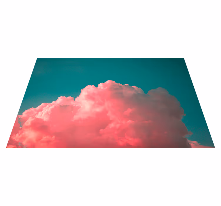 Mantel individual original Nubes rosadas y colores estéticos del  - TenVinilo