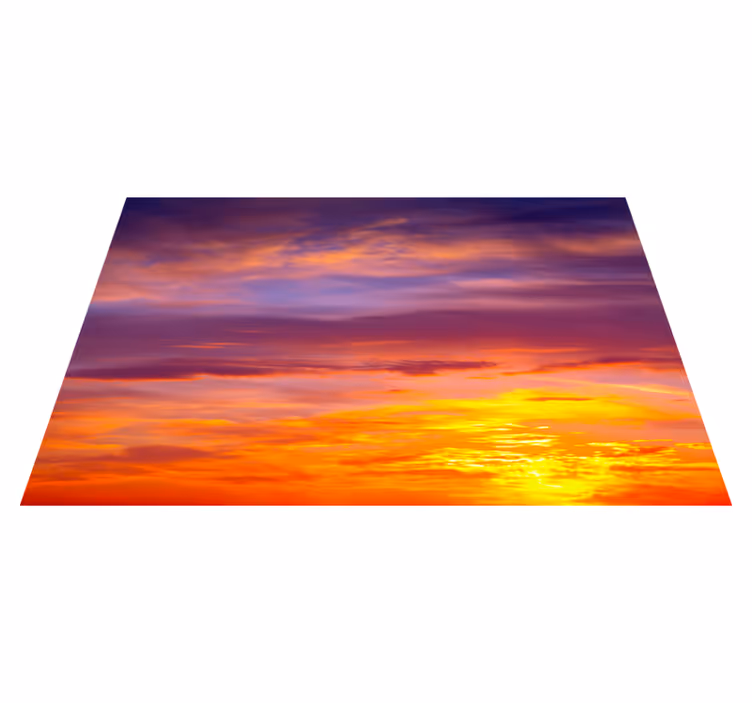 Individual mesa moderno vista del horizonte al atardecer - TenVinilo