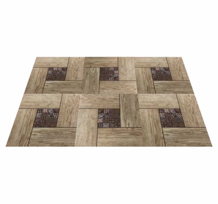Individual mesa patrón superficie de madera - TenVinilo