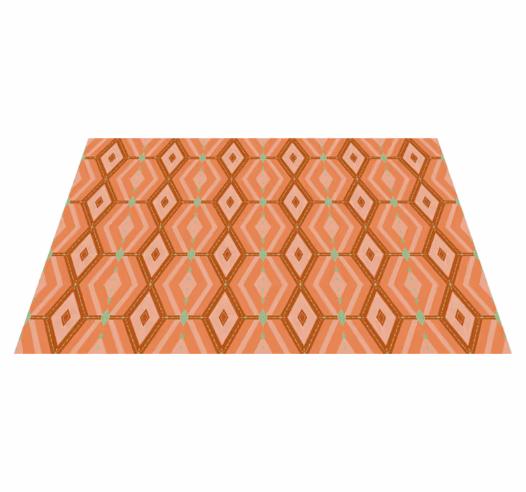 Individual mesa patrón hexagonal geométrico - TenVinilo