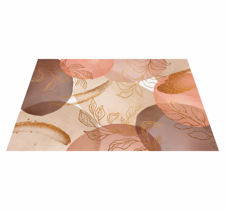 Individual mesa patrón motivos de hojas elegantes - TenVinilo
