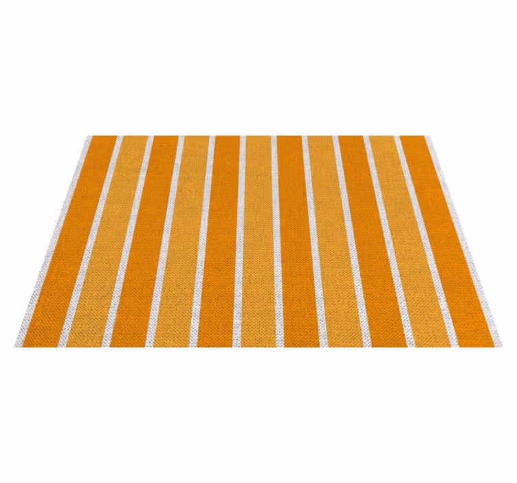 Individual mesa moderno superficie naranja rayada - TenVinilo