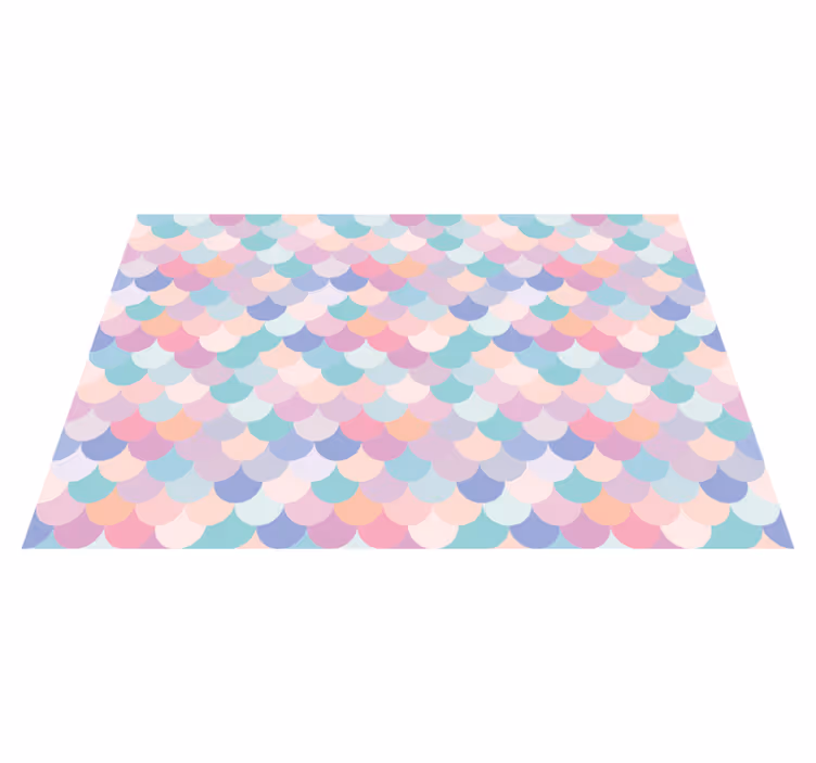 Individual mesa patrón diseño de ondas pastel - TenVinilo