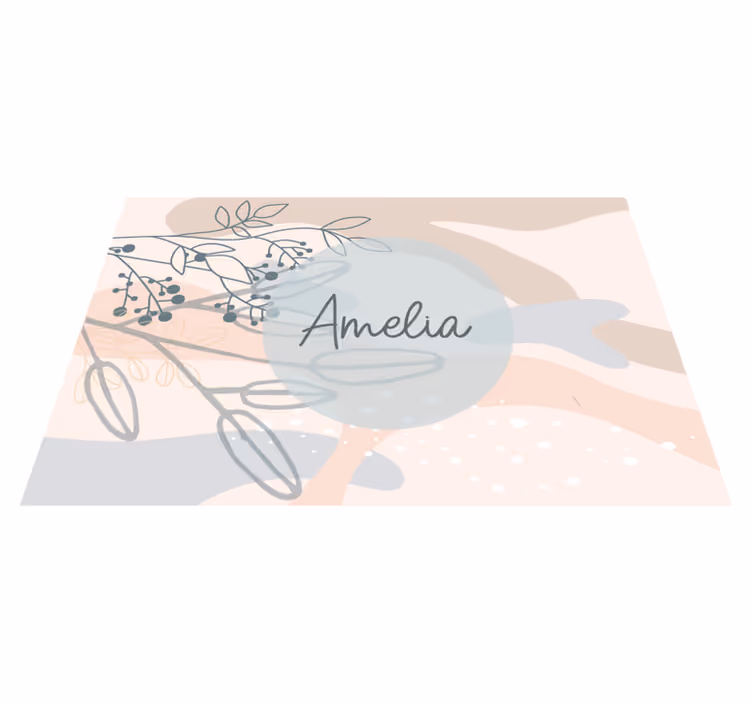 Individual mesa personalizable estilo elegante personalizado - TenVinilo
