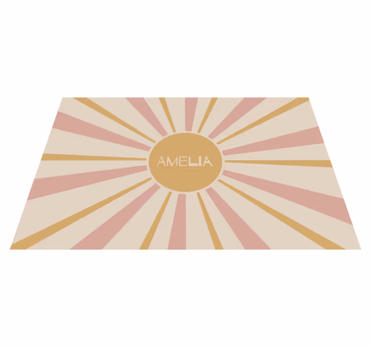 Individual mesa personalizable centro de sol - TenVinilo