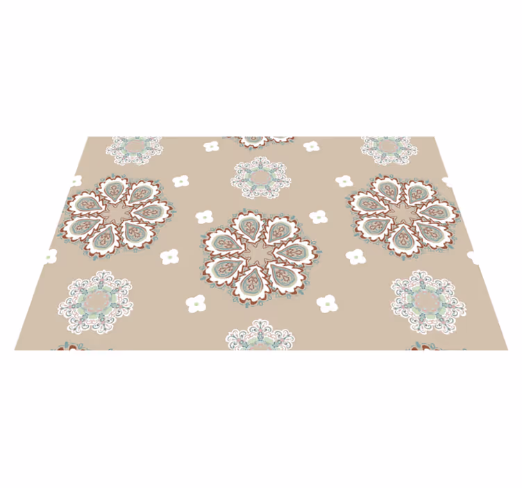Elegantes manteles individuales con motivo "granny chic" - TenVinilo