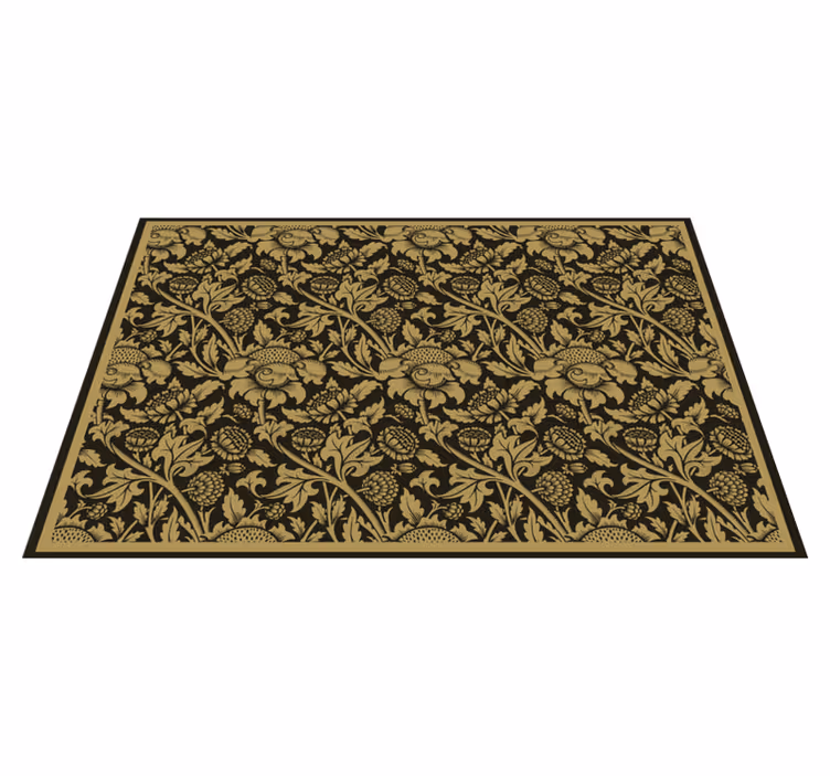 Individual de mesa elegante elegancia botánica - TenVinilo
