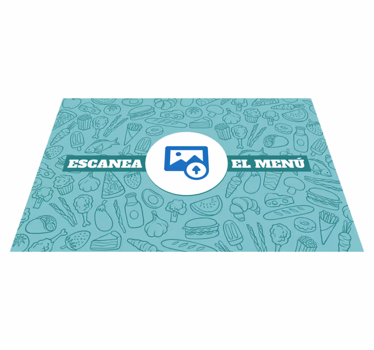 Individual mesa restaurante código QR del menú - TenVinilo