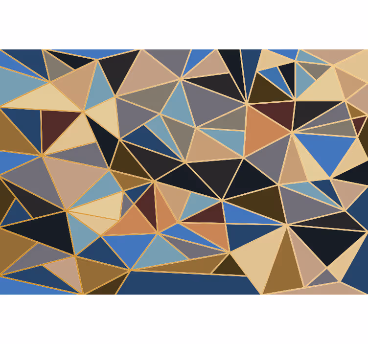 Mural para cocina mosaico geométrico multicolor - TenVinilo