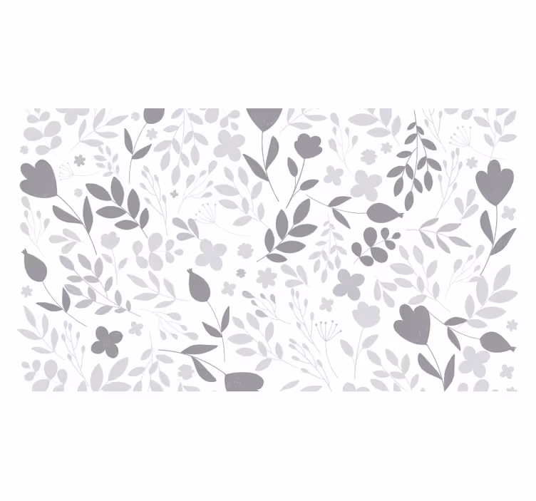 Papel mural blanco alfombra vinílica patrón gris - TenVinilo