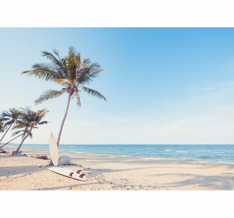 Fotomural de mar con paisaje de playa caribeña - TenVinilo