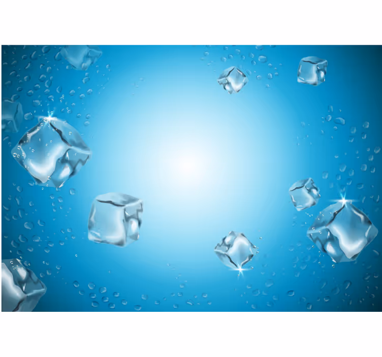 Fotomural cocina Agua con hielo - TenVinilo