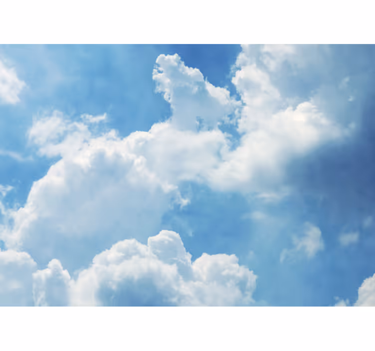 Fotomural cielo nubes de cumulus en el paraíso - TenVinilo