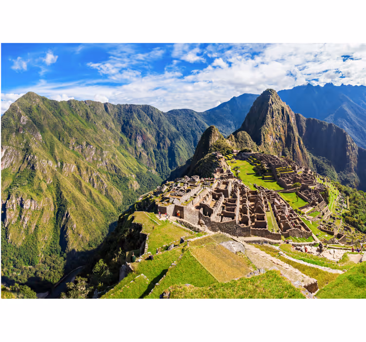 Mural ciudad vista de machu picchu - TenVinilo