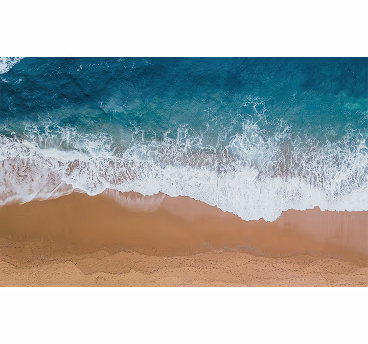Mural de mar patrones de olas marinas - TenVinilo
