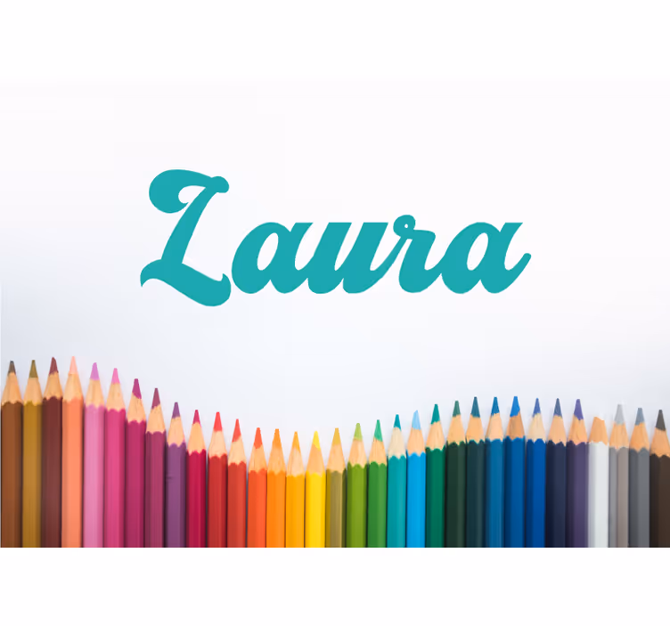 Fotomural personalizable Lápices de colores personalizables - TenVinilo