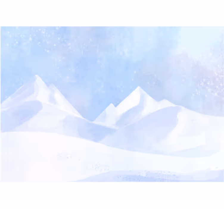 Mural de montañas picos nevados - TenVinilo