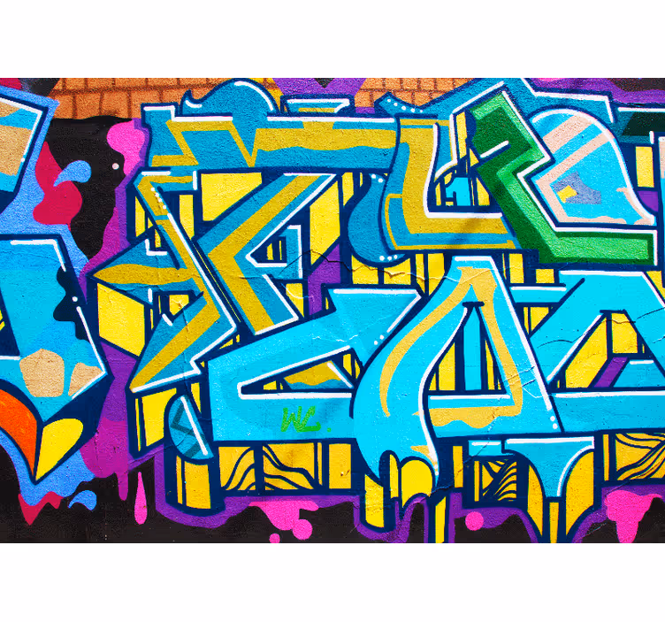 Fotomural arte urbano Graffiti colorido - TenVinilo
