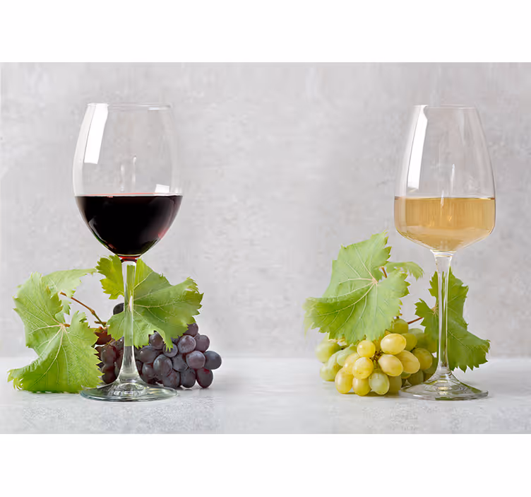 Fotomural cocina Vino tinto y blanco - TenVinilo