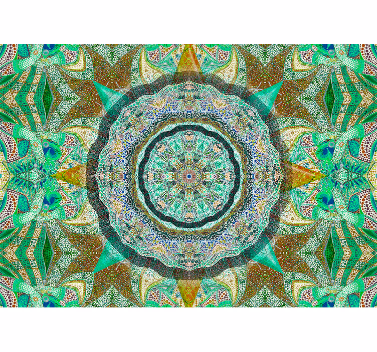 Mural de mandala diseño de mandala complejo - TenVinilo