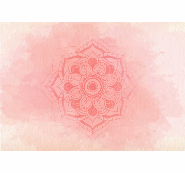 Mural de mandala mandala floral elegante - TenVinilo