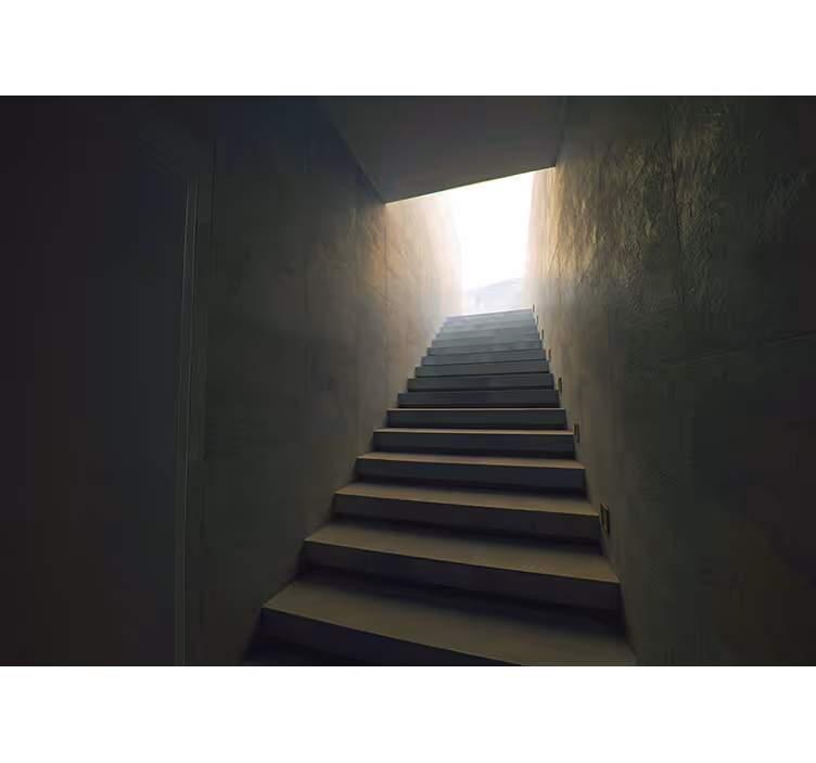 Mural para salón Escaleras al cielo - TenVinilo