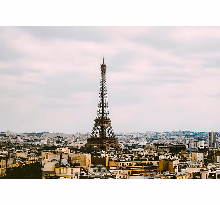 Fotomural de París Torre eiffel en medio de - TenVinilo