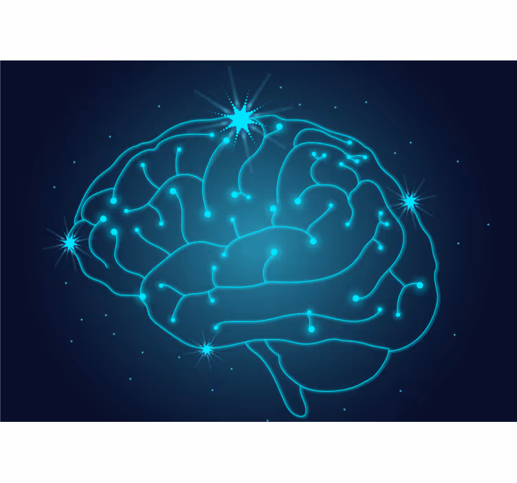 Fotomural moderno Neuronas en el cerebro - TenVinilo