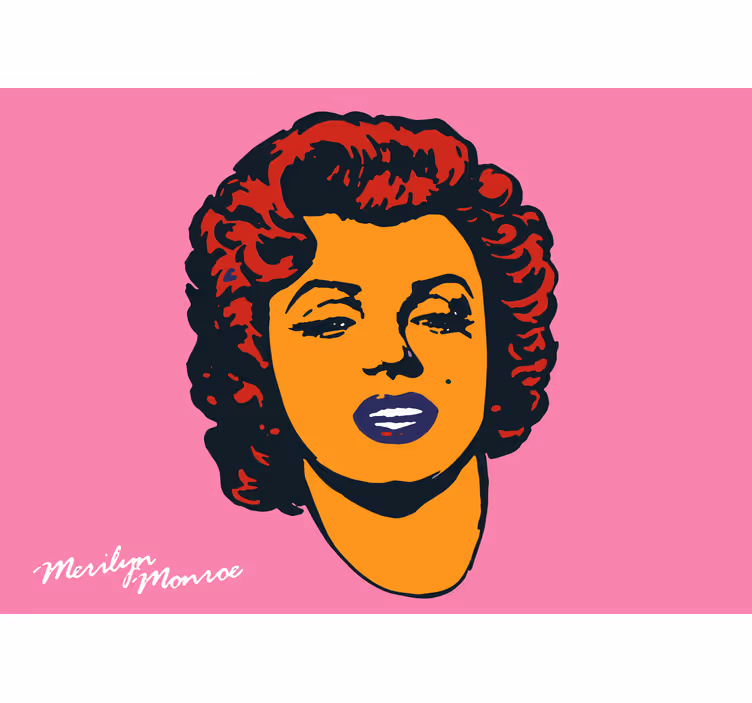 Fotomural arte urbano Marilyn monroe arte pop original - TenVinilo
