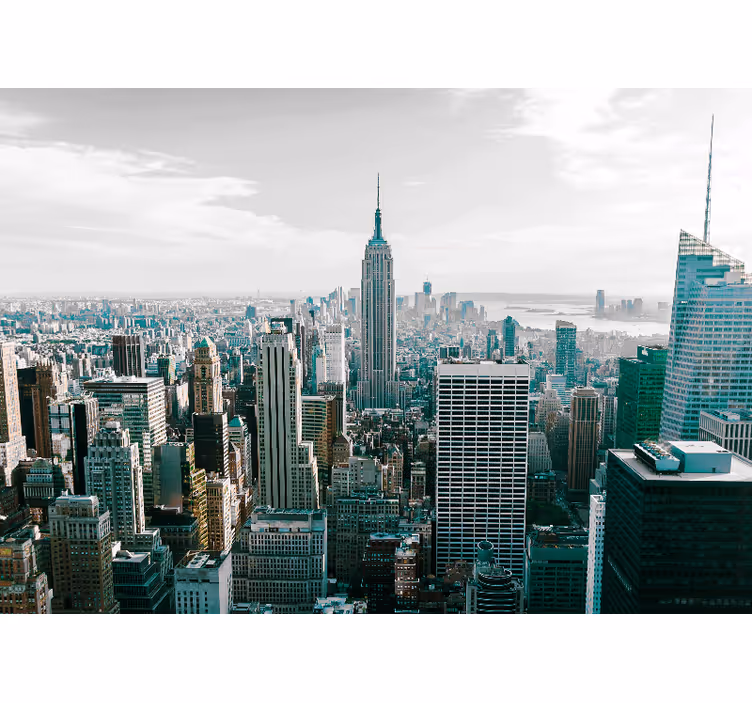 Mural new york panorama icónico de la ciudad - TenVinilo