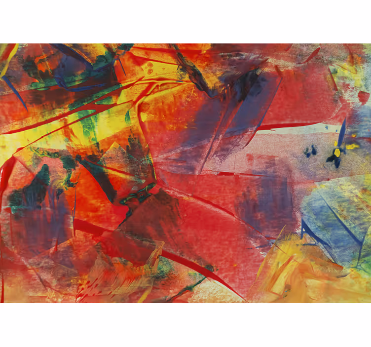 Mural abstracto fusión dinámica de color - TenVinilo