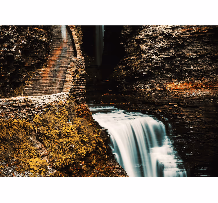 Fotomural de cascada Increíble escalera - TenVinilo