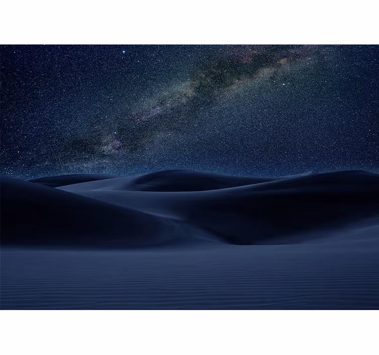 Mural del espacio paisaje nocturno estrellado - TenVinilo