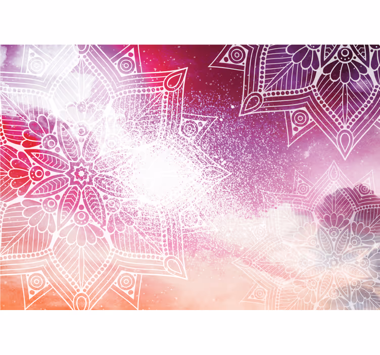 Mural de mandala motivos mandala elaborados - TenVinilo