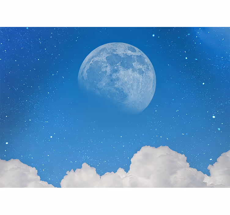 Fotomural naturaleza Pequeña vista de la luna - TenVinilo