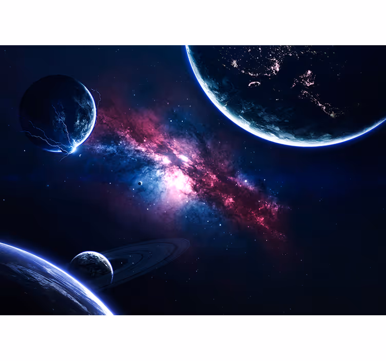 Fotomural espacio Planetas en el universo - TenVinilo