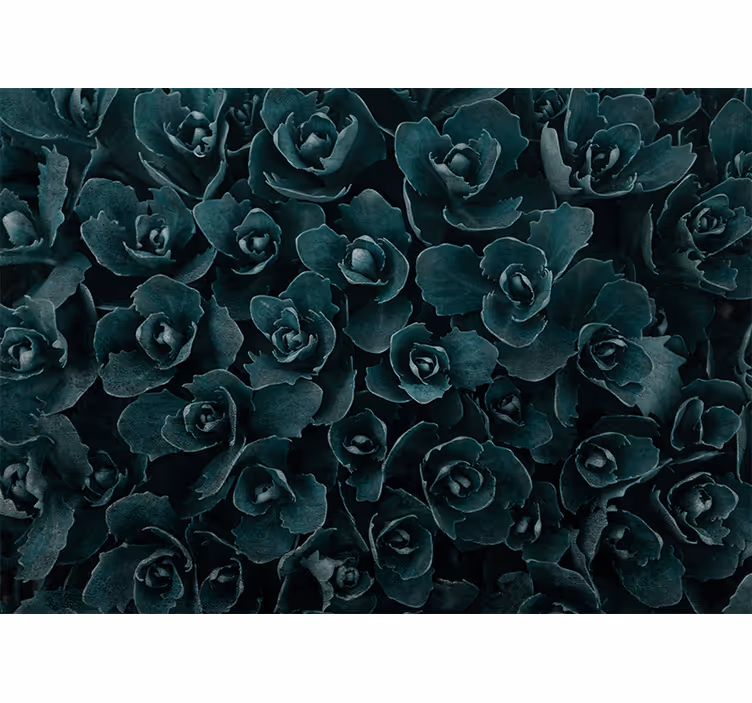 Mural de flores elegante rosa en flor - TenVinilo