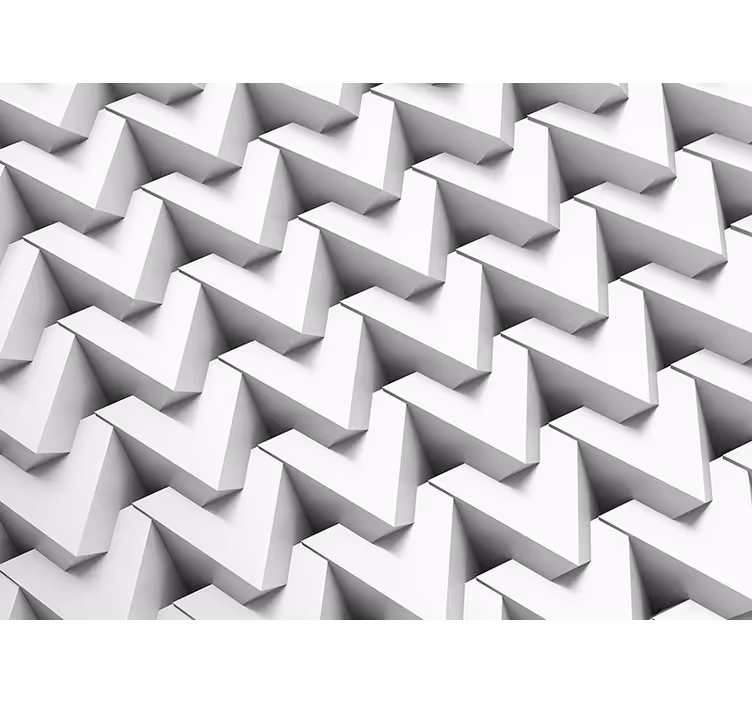 Mural de textura chevron tridimensional - TenVinilo