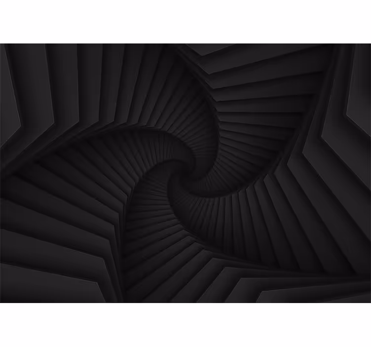 Mural abstracto formas de espiral intrincadas - TenVinilo