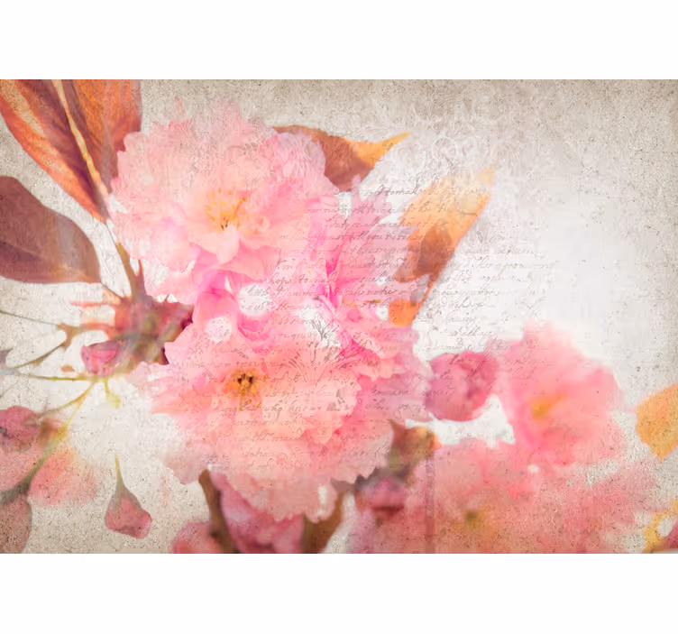 Mural de flores flor de cerezo - TenVinilo