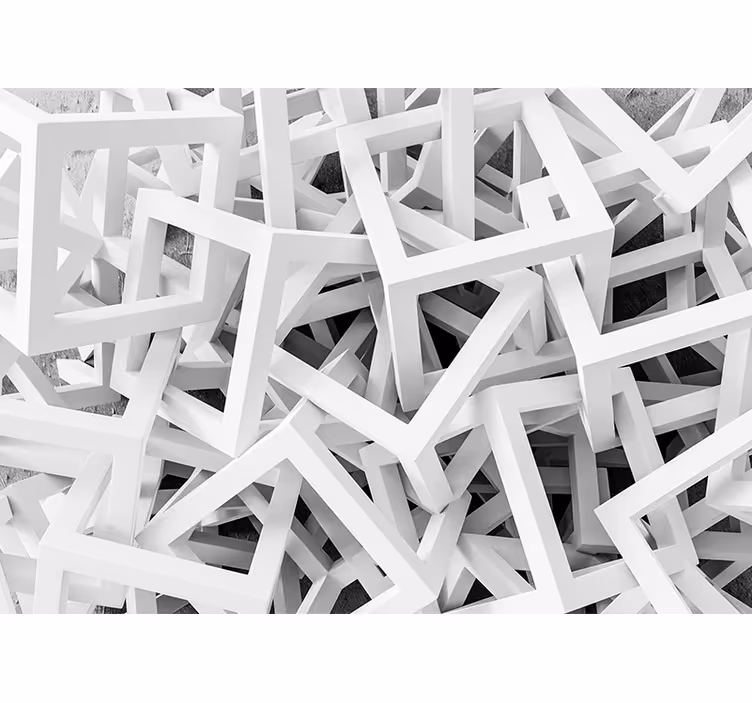 Fotomural 3D Efecto 3d abstracto geométrico - TenVinilo